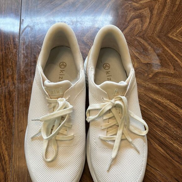 Kizik Athens Womens Size 11 White Cream Athletic Running Walking Shoes Sneakers - Picture 2 of 7